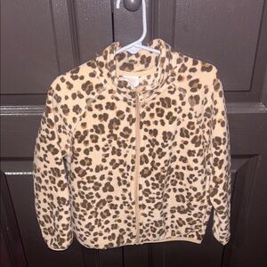 Wonder Nation Leopard Print Kids Jacket - Brown and Cream